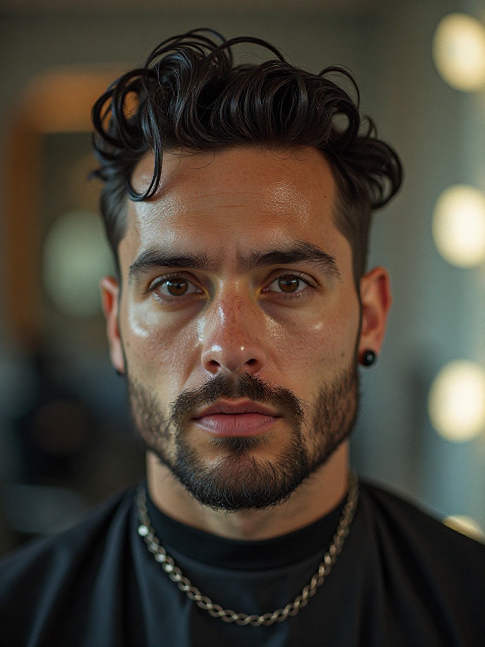 メンズ　ショート　パーマ